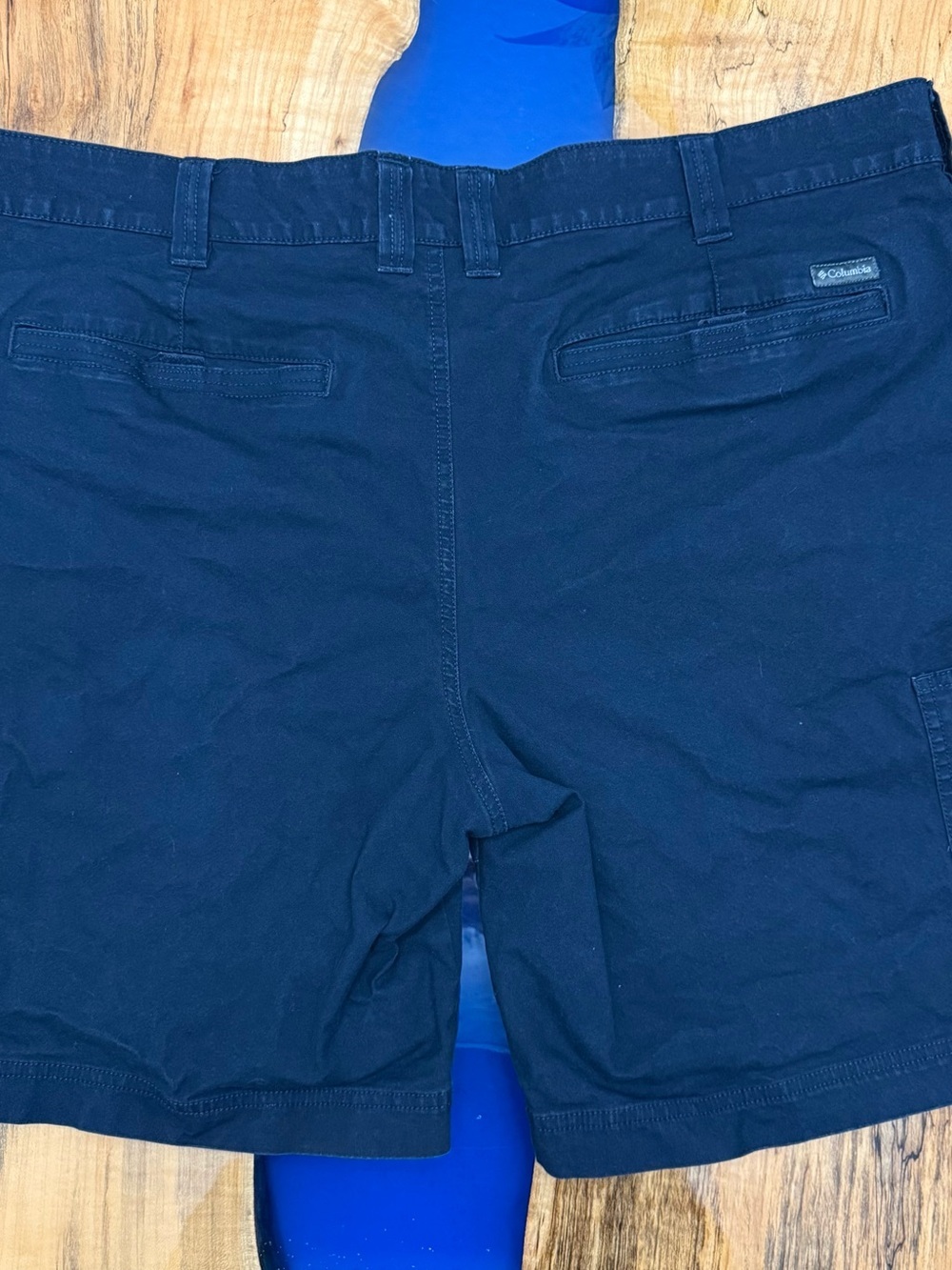 Columbia Navy Stretch Shorts Men’s 42 Regular Fit 10” Inseam Casual Outdoor - Picture 11 of 14